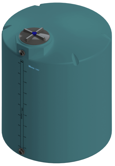 1000 Gal ProChem® Potable Water Tank w/Bulkhead Fittings - Twist Lid 16